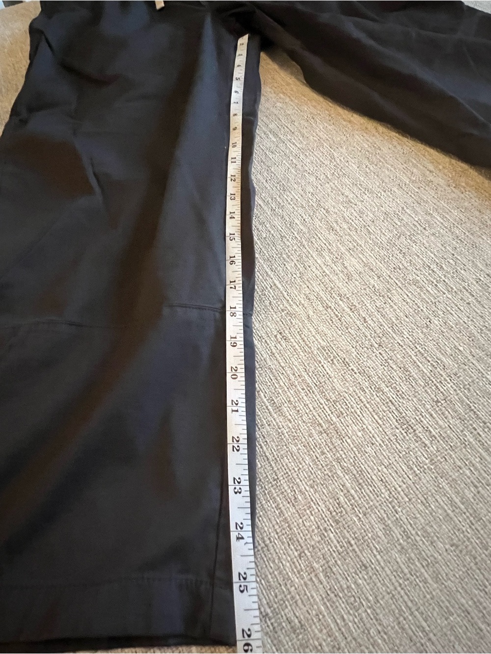 NWOT- Pact Women's Organic Cotton Daily Twill Crop Pant- Storm (Color) - Picture 9 of 10